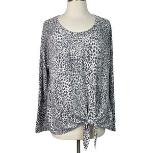 Stitch Fix l Nine Britton Billie Tie Front Brushed Knit Top, XL